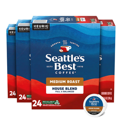 Seattle’s Best Medium Roast K-Cup Pods, 96 Count