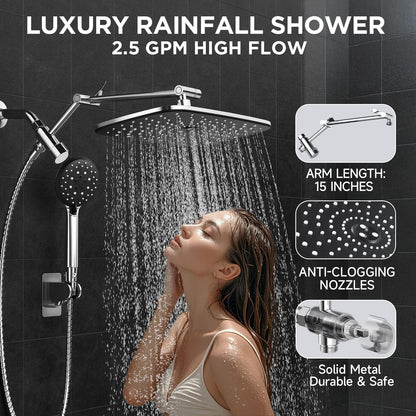Veken 6-Mode High Pressure Shower Head Combo