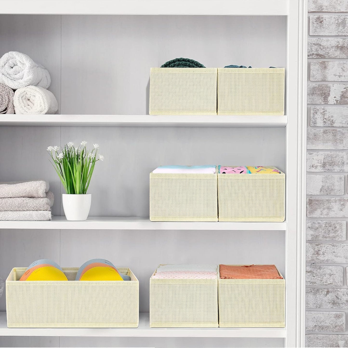 4-Pack Drawer Organizers for Clothing Storage