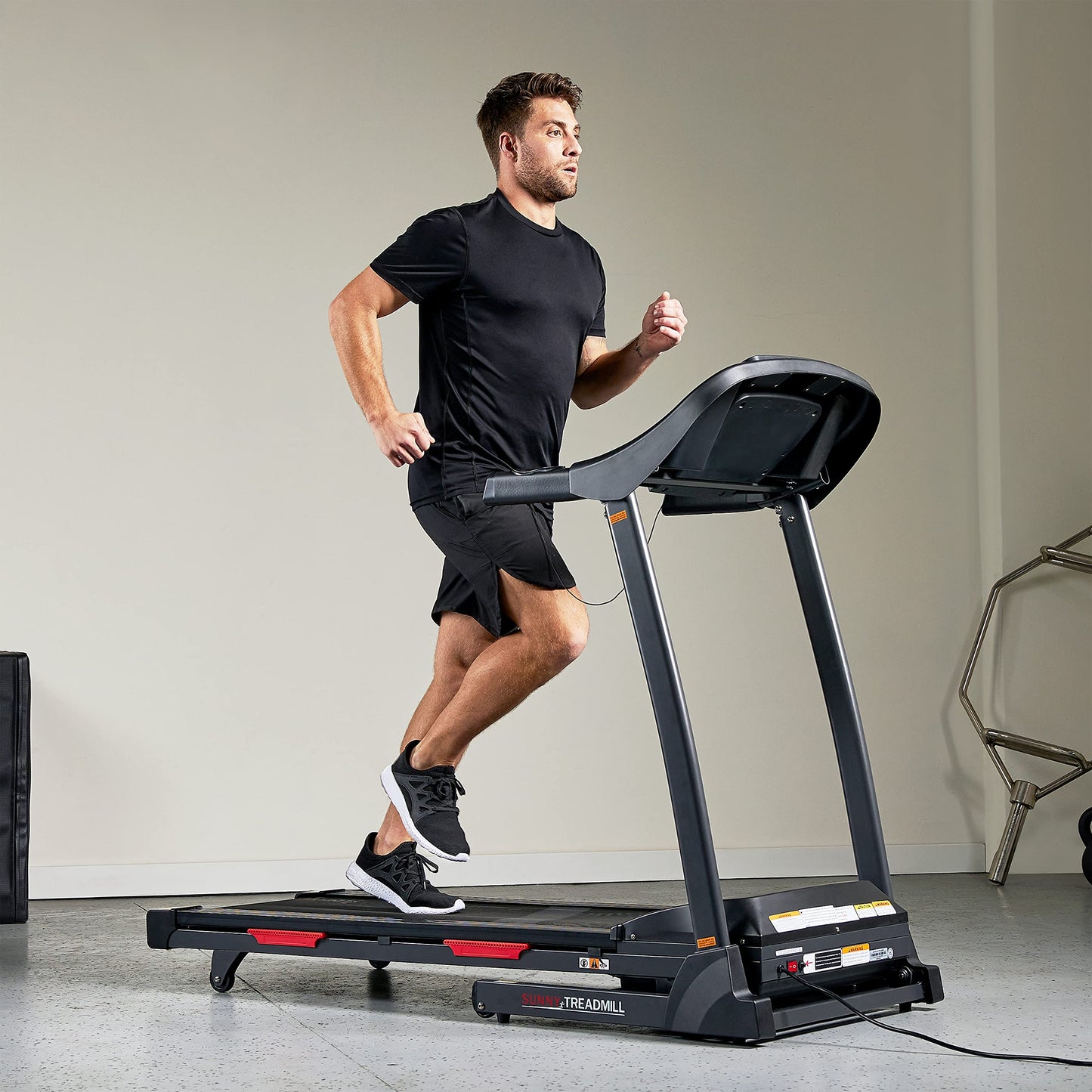 Sunny Health Folding Incline Treadmill with Bluetooth