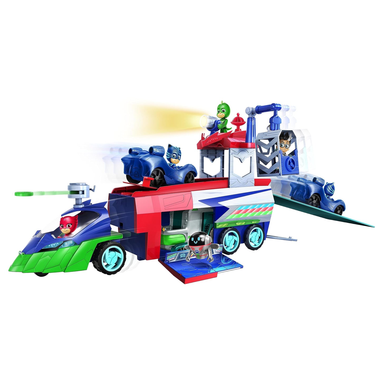 PJ Masks PJ Seeker with Bonus Figures,10-pieces, Lights and Sounds Toy Vehicle, Kids Toys for Ages 3 Up, Amazon Exclusive by Just Play