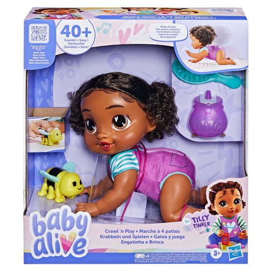 Baby Alive Crawling Baby Doll Set for Kids