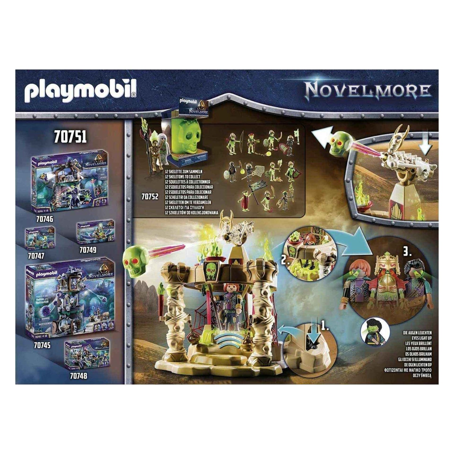 Playmobil Skeleton Army Temple Toy Set