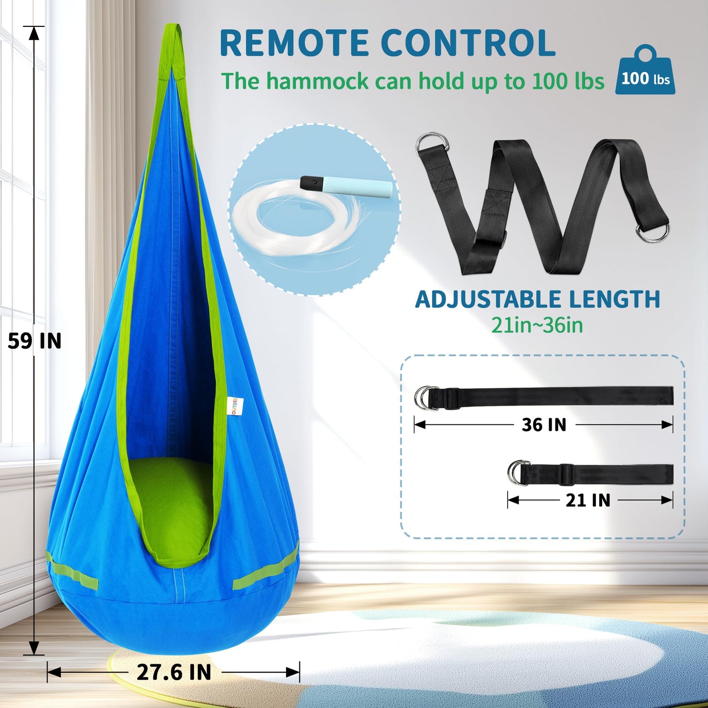 OUTREE Pod Swing with Fiber Optic Features