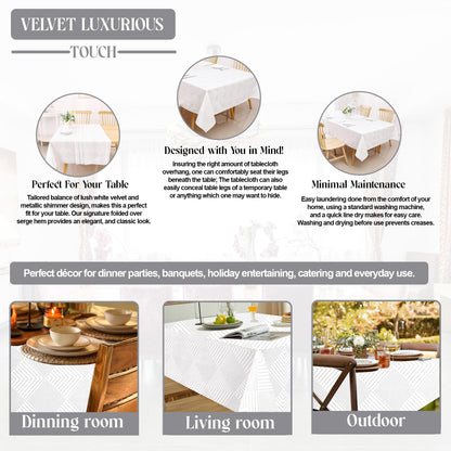 Rectangle Velvet Tablecloth by Majestic Giftware
