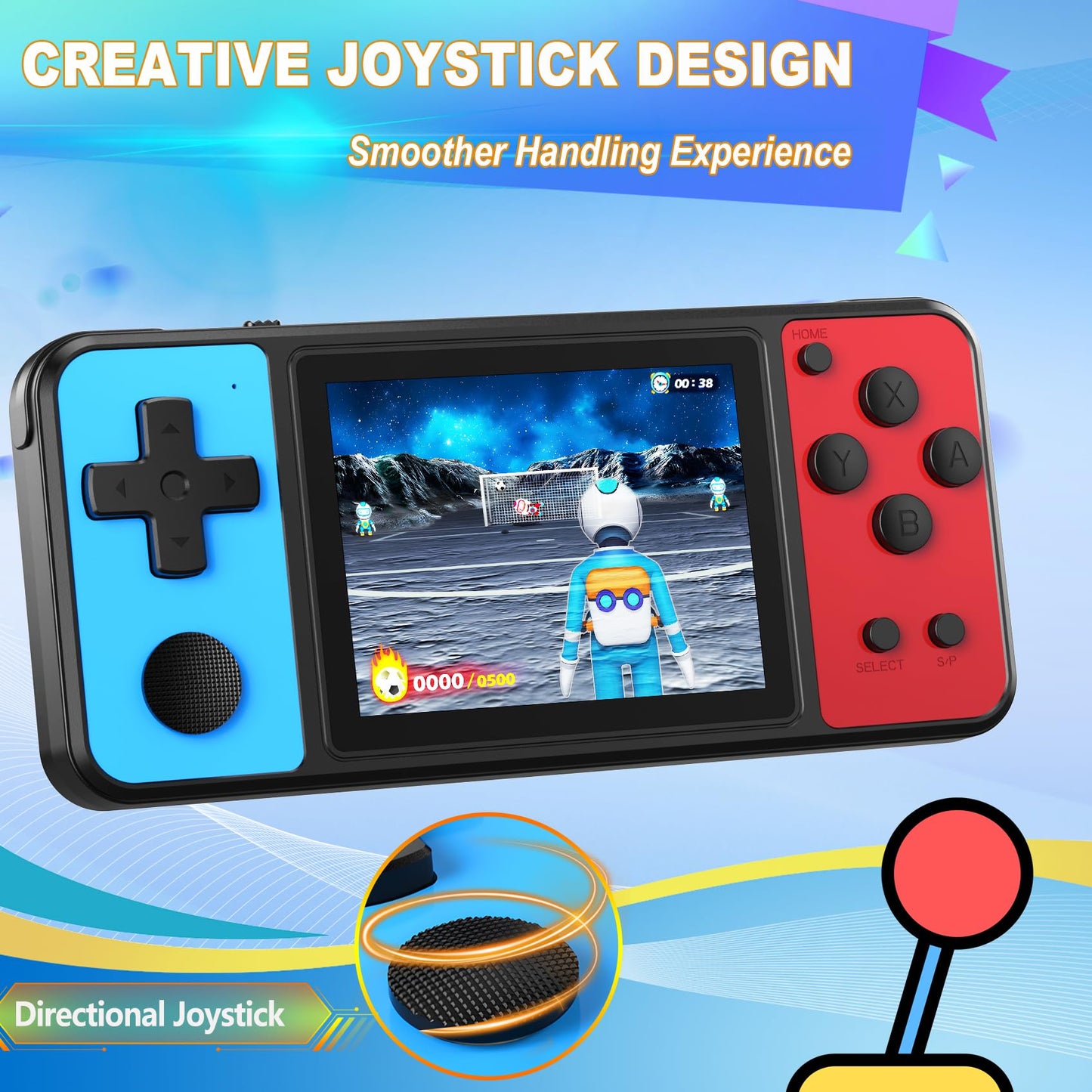 KAVOYI 32-Bit Handheld Game Console for Kids