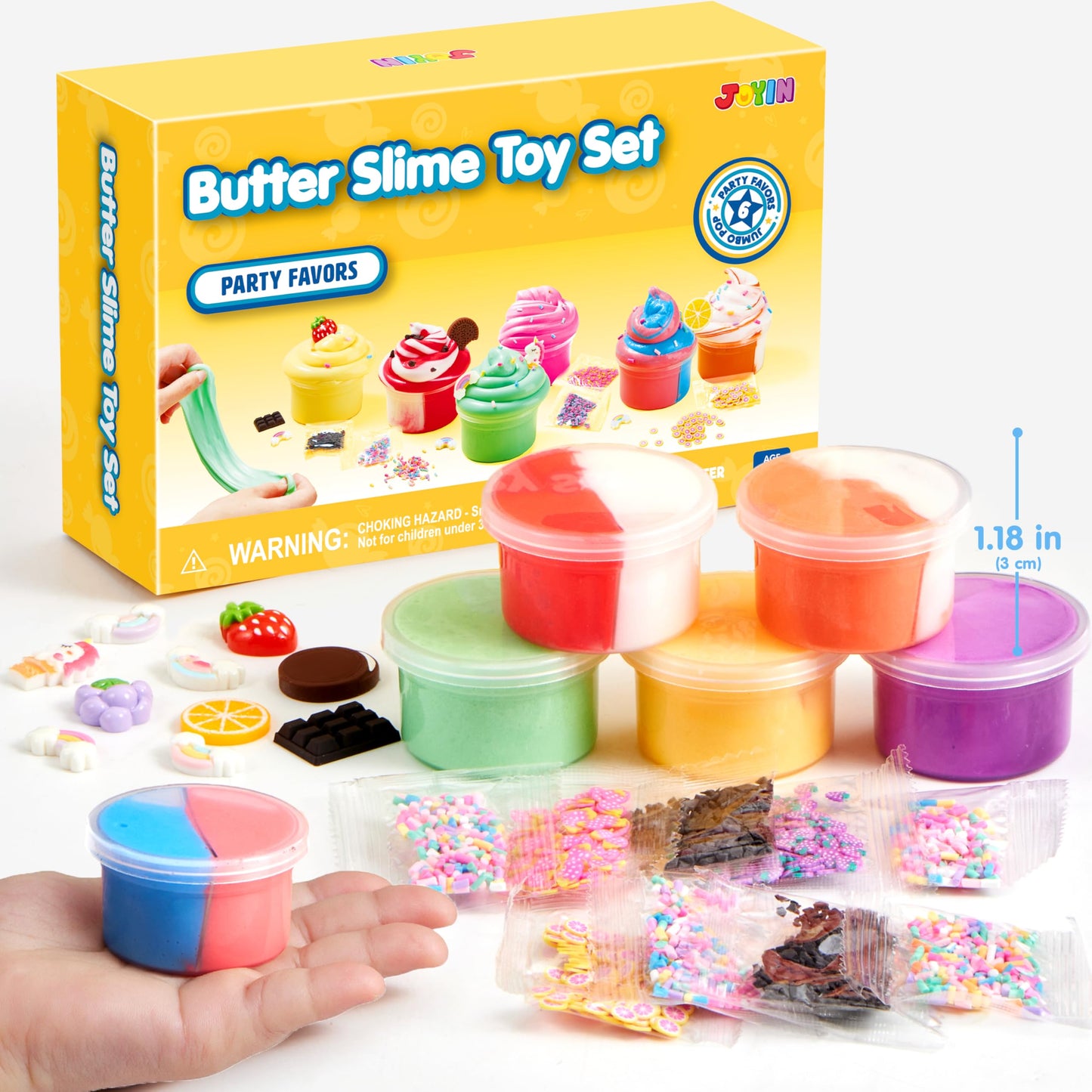 JOYIN 6 Pack Butter Slime for Kids
