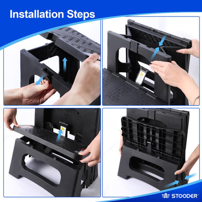 2-Step Folding Stool with Safety Lock