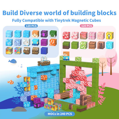 120PCS Magnetic Building Blocks Set for Kids