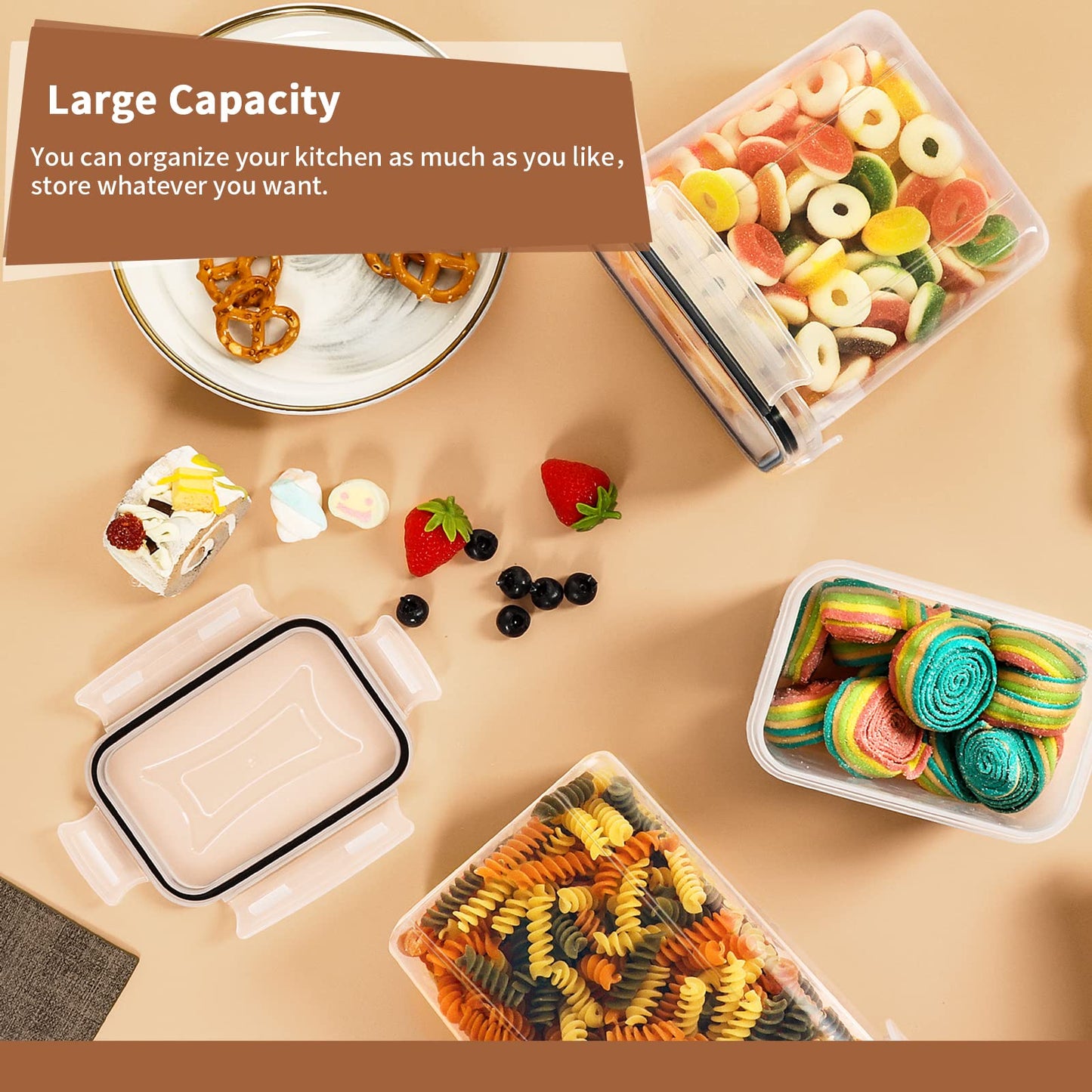 16 Pcs Airtight Food Storage Containers Set