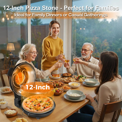 Indoor Electric Pizza Oven with Timer and Control