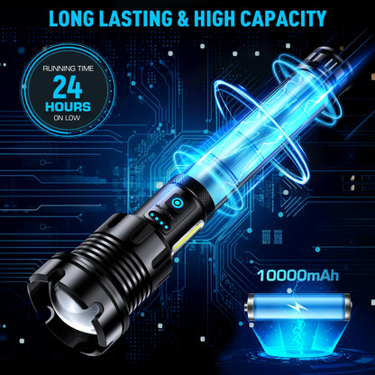 High Lumens Rechargeable Tactical Flashlight by ANKRA