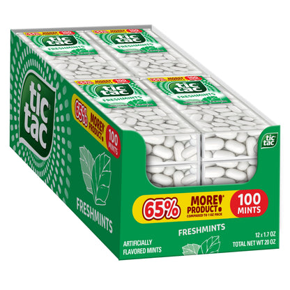 Tic Tac Freshmint Breath Mints, 12 Count