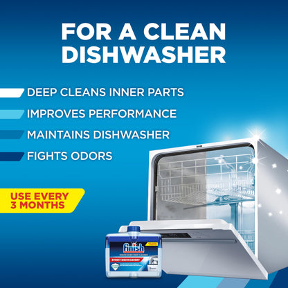 Finish Dishwasher Cleaner Liquid, 8.45oz Supply