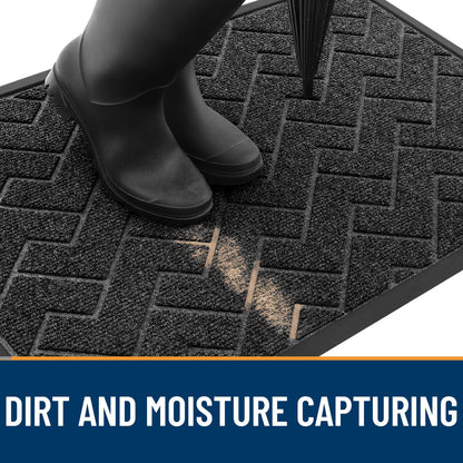 OLANLY Waterproof All-Weather Door Mat, 29.5x17