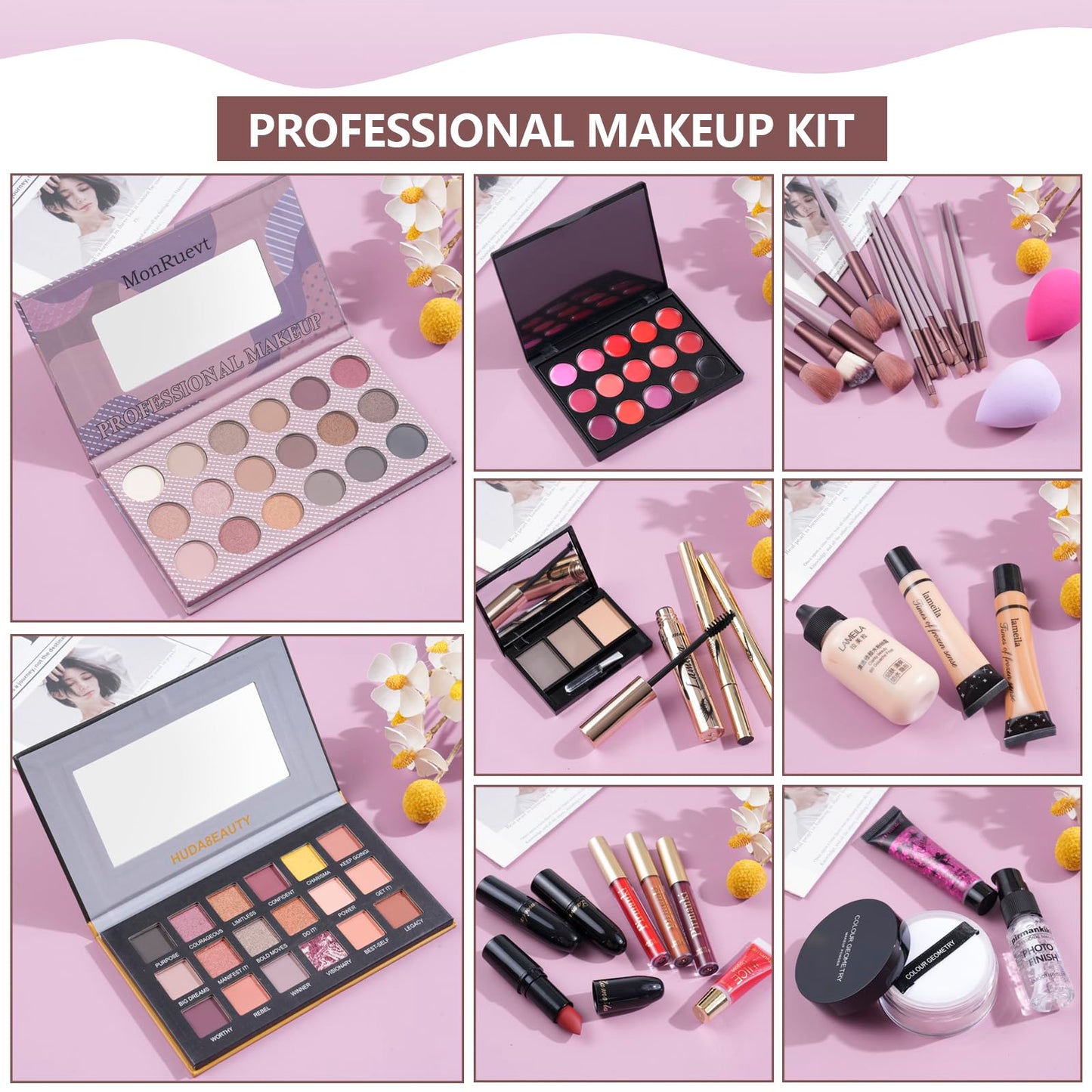 All-in-One Makeup Kit for Travel & Professionals