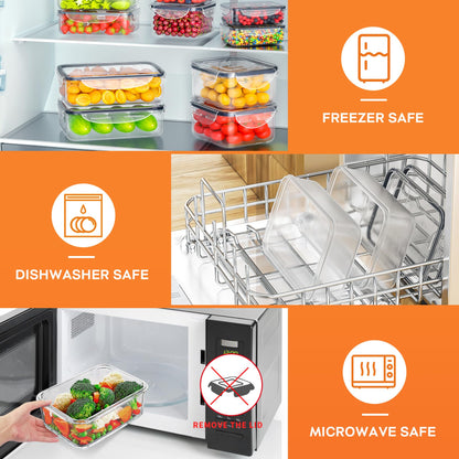 40 PCS Airtight Food Storage Containers Set