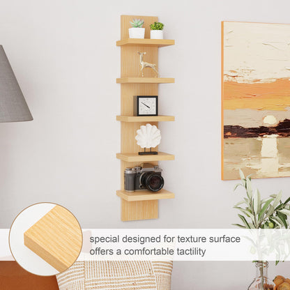 5-Tier Wall Shelf Unit for Home Decor