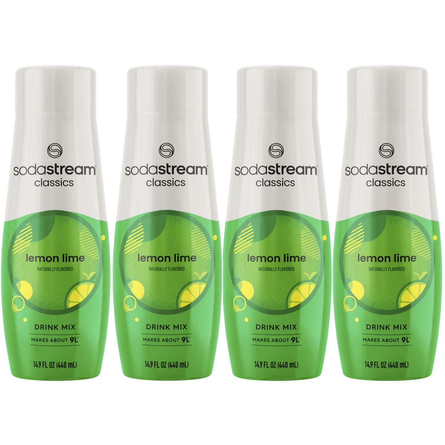 SodaStream Lemon Lime 4-Pack Carbonated Drink Mix