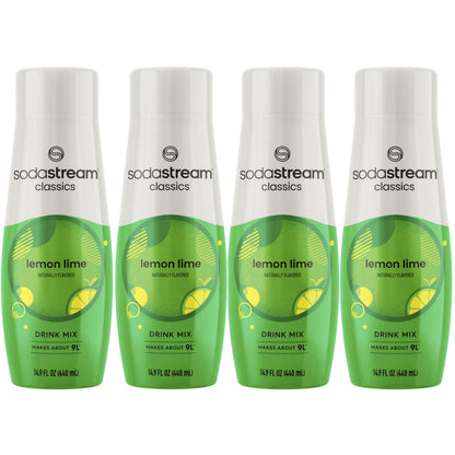 SodaStream Lemon Lime 4-Pack Carbonated Drink Mix