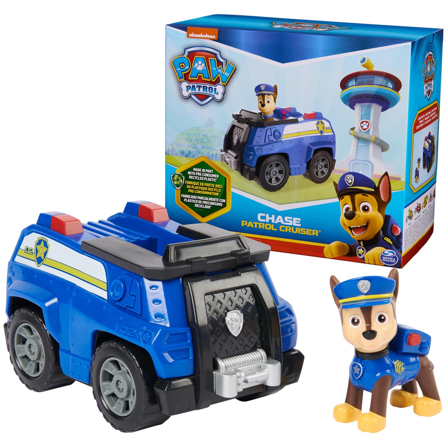 Paw Patrol Chase Patrol Cruiser Toy Car with Figure
