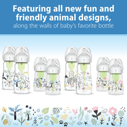 Dr. Brown's Anti-Colic Wide-Neck Baby Bottles 2-Pack