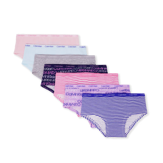 Calvin Klein Girls' Multipack Cotton Hipster Underwear