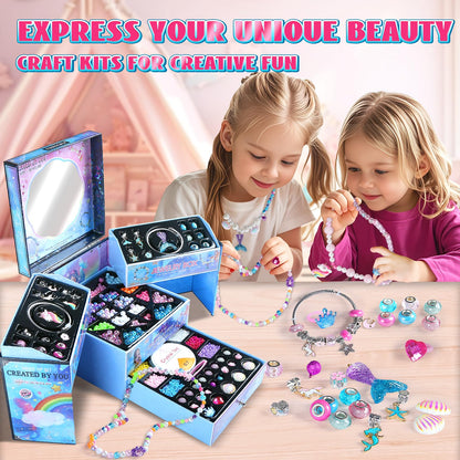 FUNSENLY 2000pcs Charm Beads Jewelry Making Kit