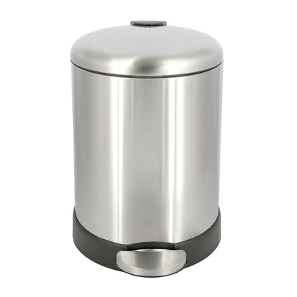 Glad 1.2 Gallon Stainless Steel Trash Can