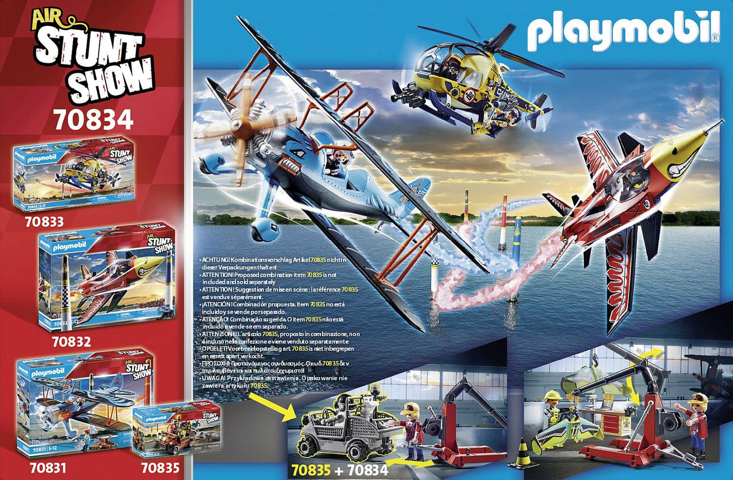 Playmobil Air Stunt Show Service Station Set