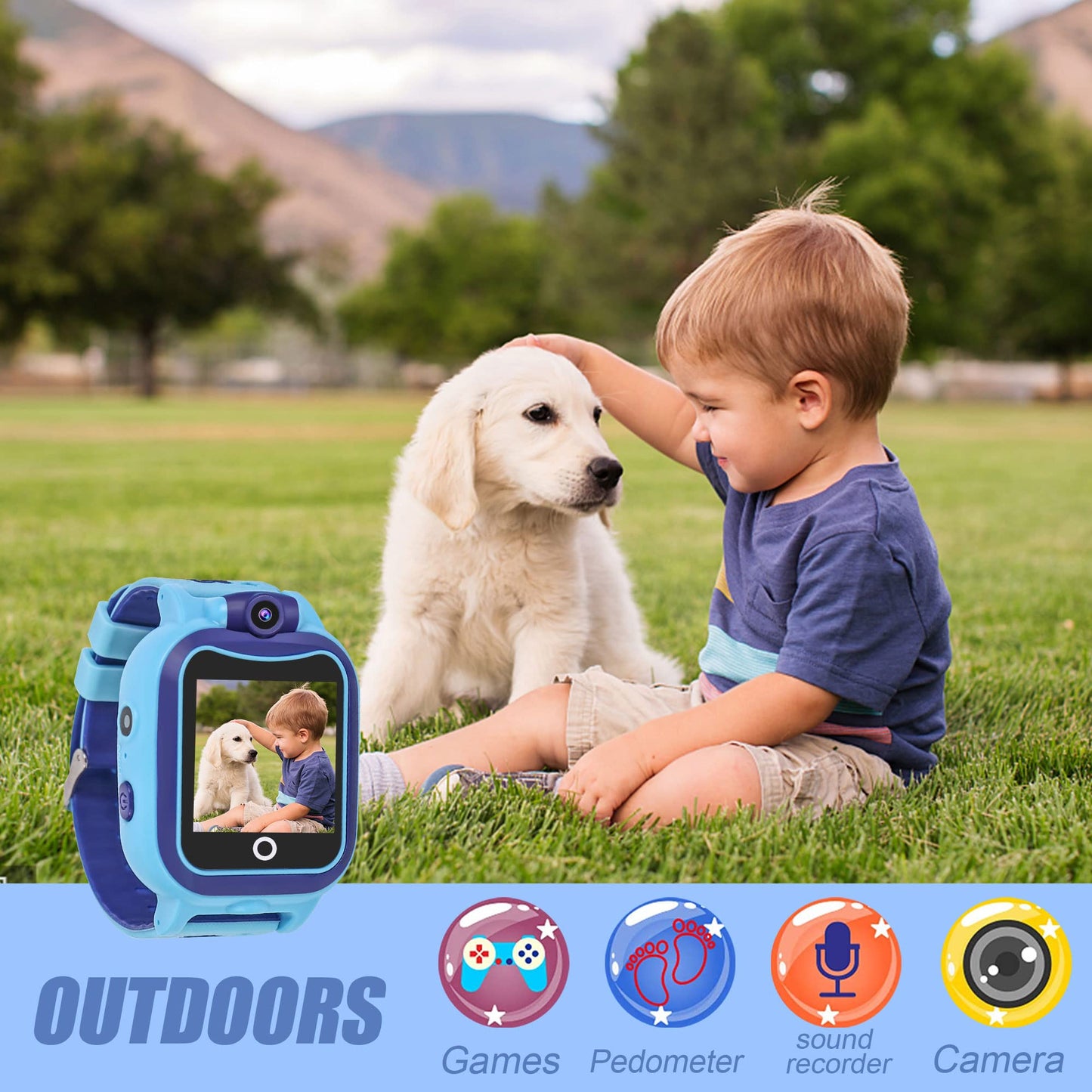 Rindol Kids Watch for Boy Toys for 5-8 Year Old Boys Touchscreen Toddler Watch MP3 Music Player Toy Christmast Gifts for Kids Age 6 7 8 9