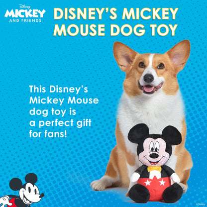 Mickey Mouse Plush Squeaky Dog Toy by Disney