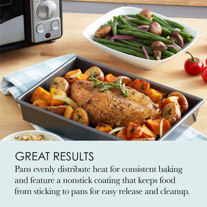 Chicago Metallic Non-Stick Toaster Oven Set - 4-Piece