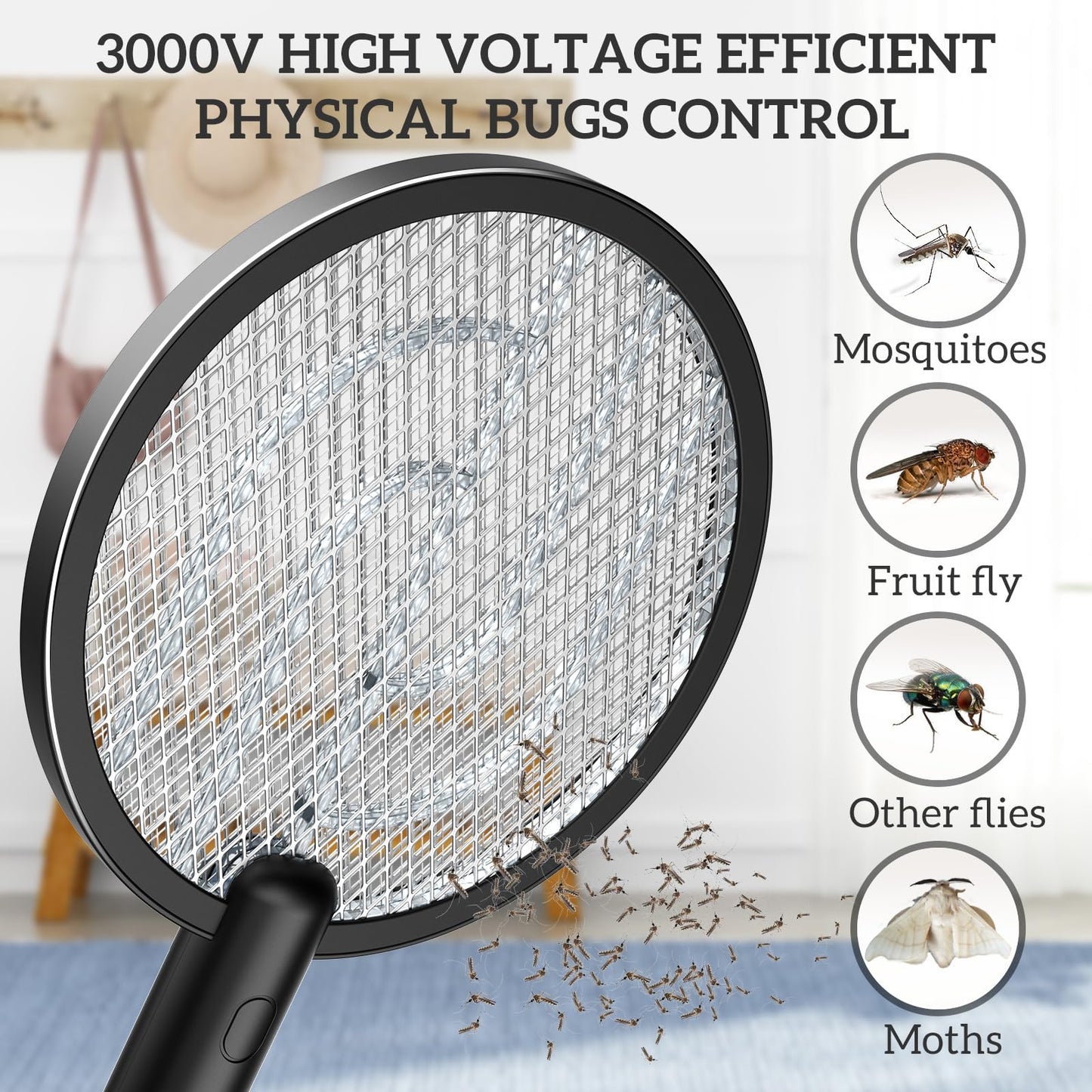 PALONE 2 in 1 Electric Fly Swatter Zapper