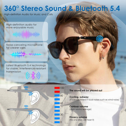 Smart Bluetooth Sunglasses with AI Translator