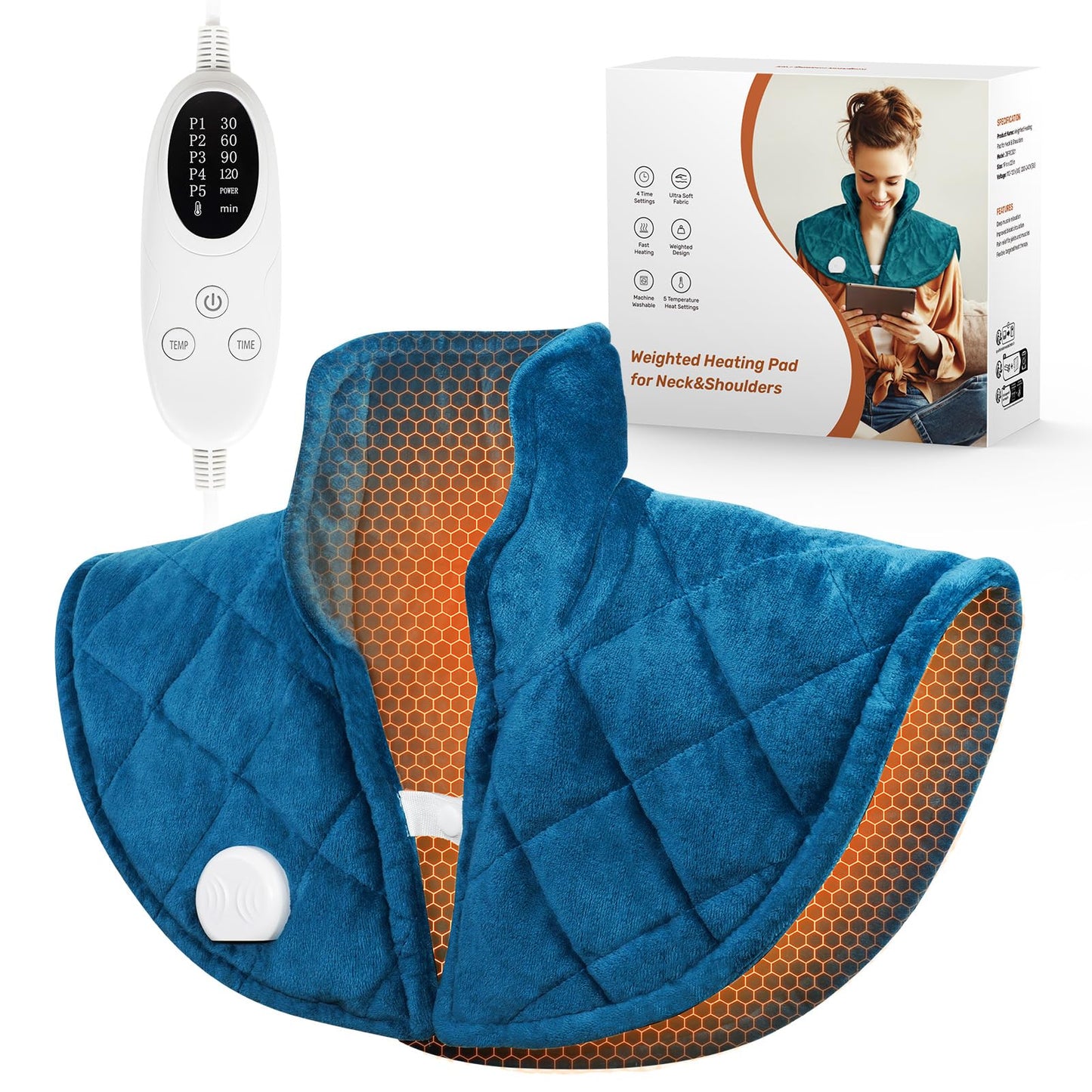 Weighted Heating Pad for Neck and Shoulders