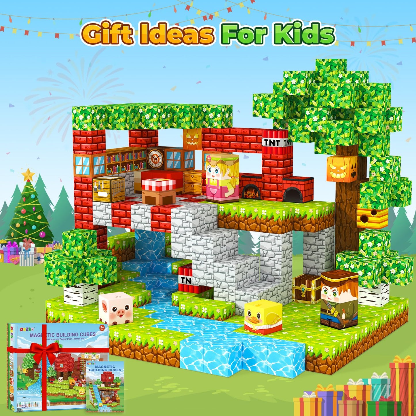 Magnetic Building Blocks for Kids Age 3-12