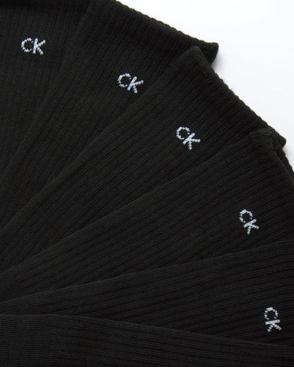 Calvin Klein Men's 6 Pair Athletic Crew Socks, Size 7-12, Pure Black