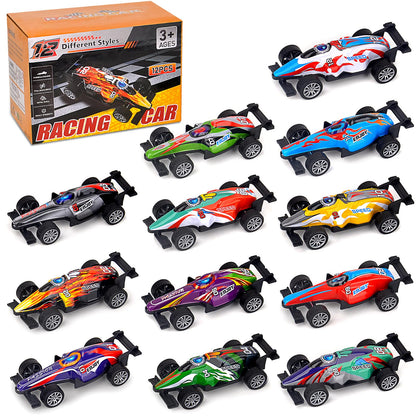 BYLGKE Toys for Ages 2-4, Baby Toys Cars, Die-Cast Racing Cars Party Favors, Pull-Back Car Educational Toys, Montessori Toys for 2+ Year Old Kids Toddlers, Pack of 12