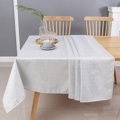 Majestic Giftware Silver Print Tablecloth for Dining