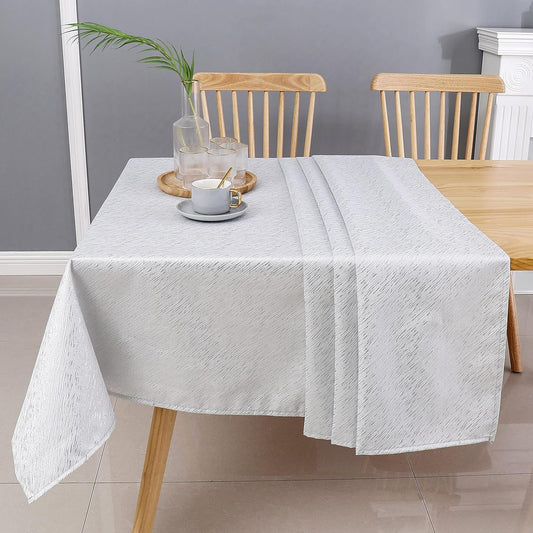 Majestic Giftware Silver Print Tablecloth for Dining
