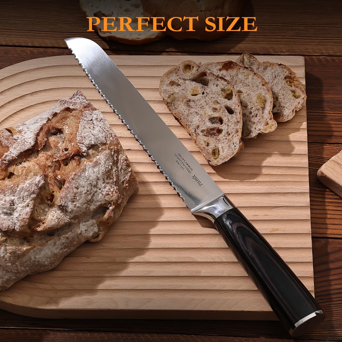 8-Inch Serrated Bread Knife for Homemade Bread