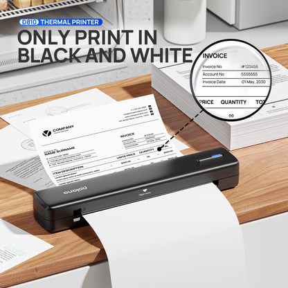 Portable Wireless Bluetooth Thermal Printer for Travel