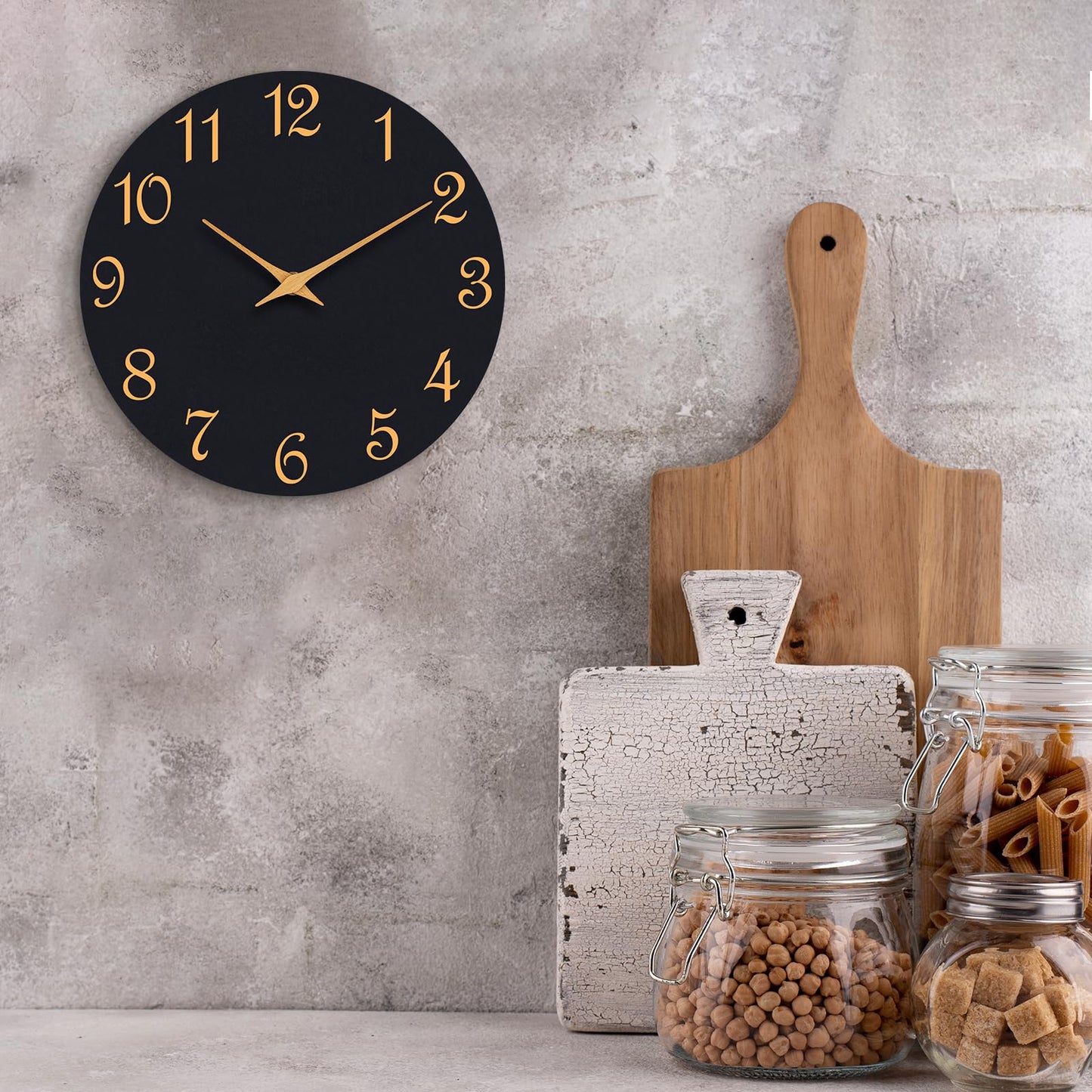 Silent 8-Inch Modern Wall Clock for Home Decor