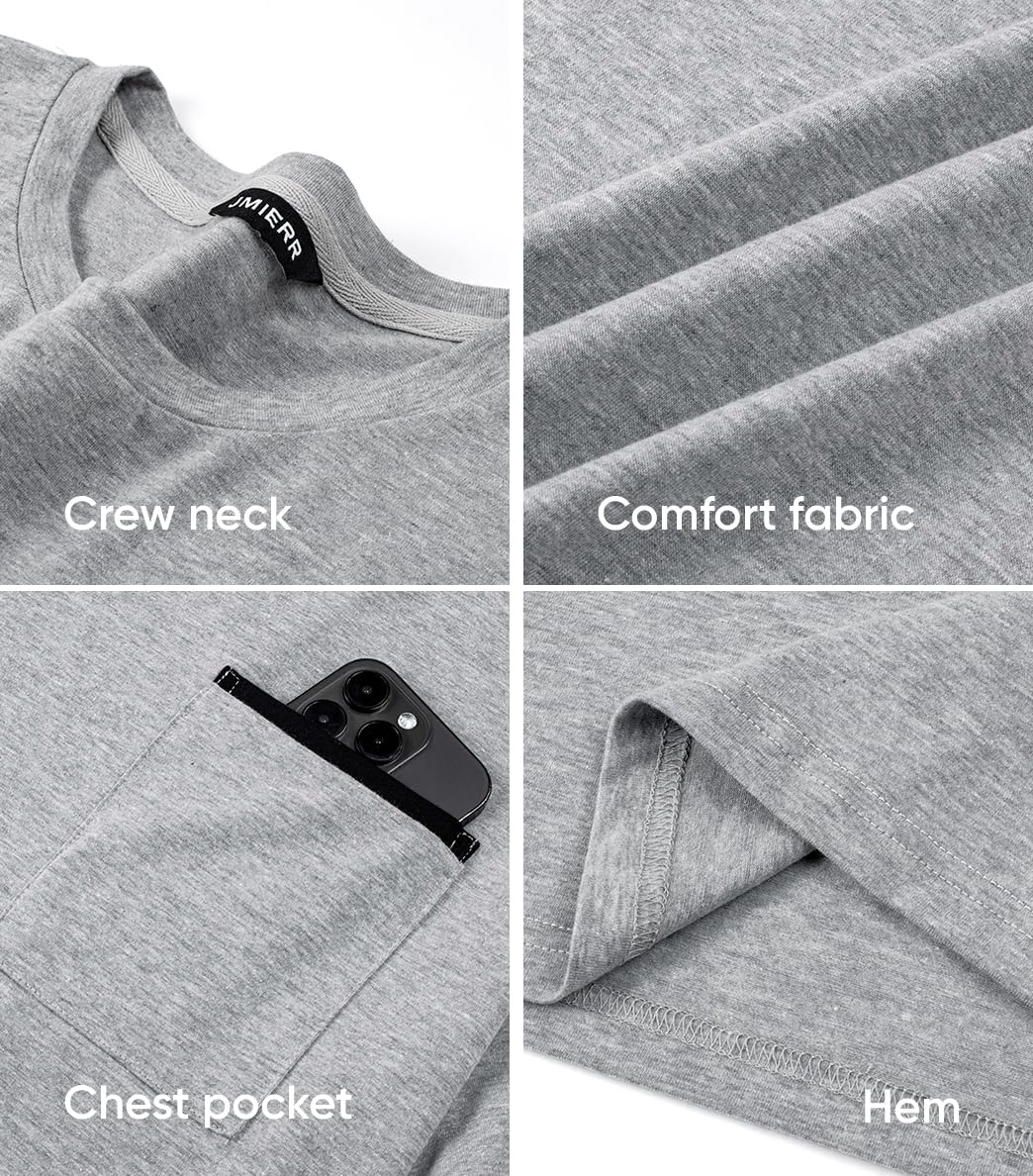 3-Pack Men's Moisture Wicking Crew Neck Tees