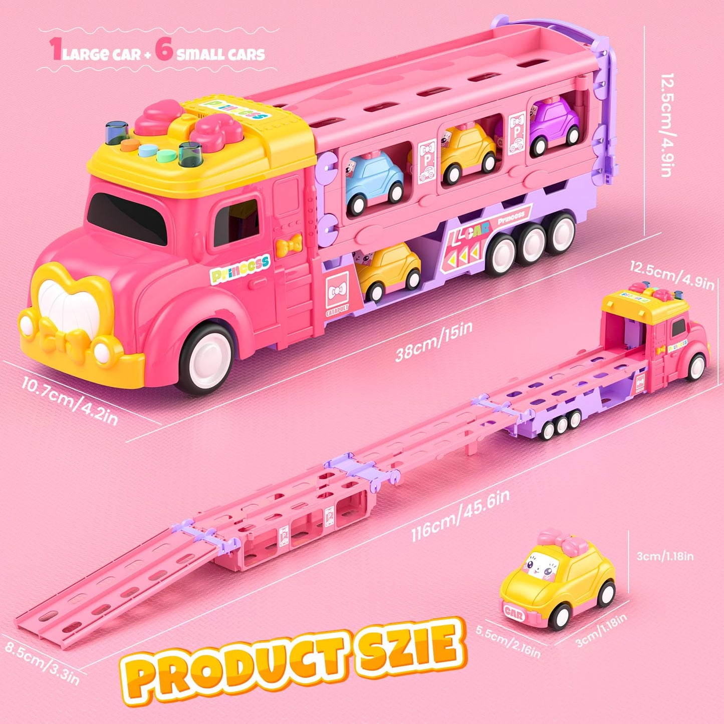 7-in-1 Ejection Truck Toy for Toddlers