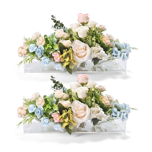 Acrylic Flower Vases for Wedding Centerpieces, 2 Pcs