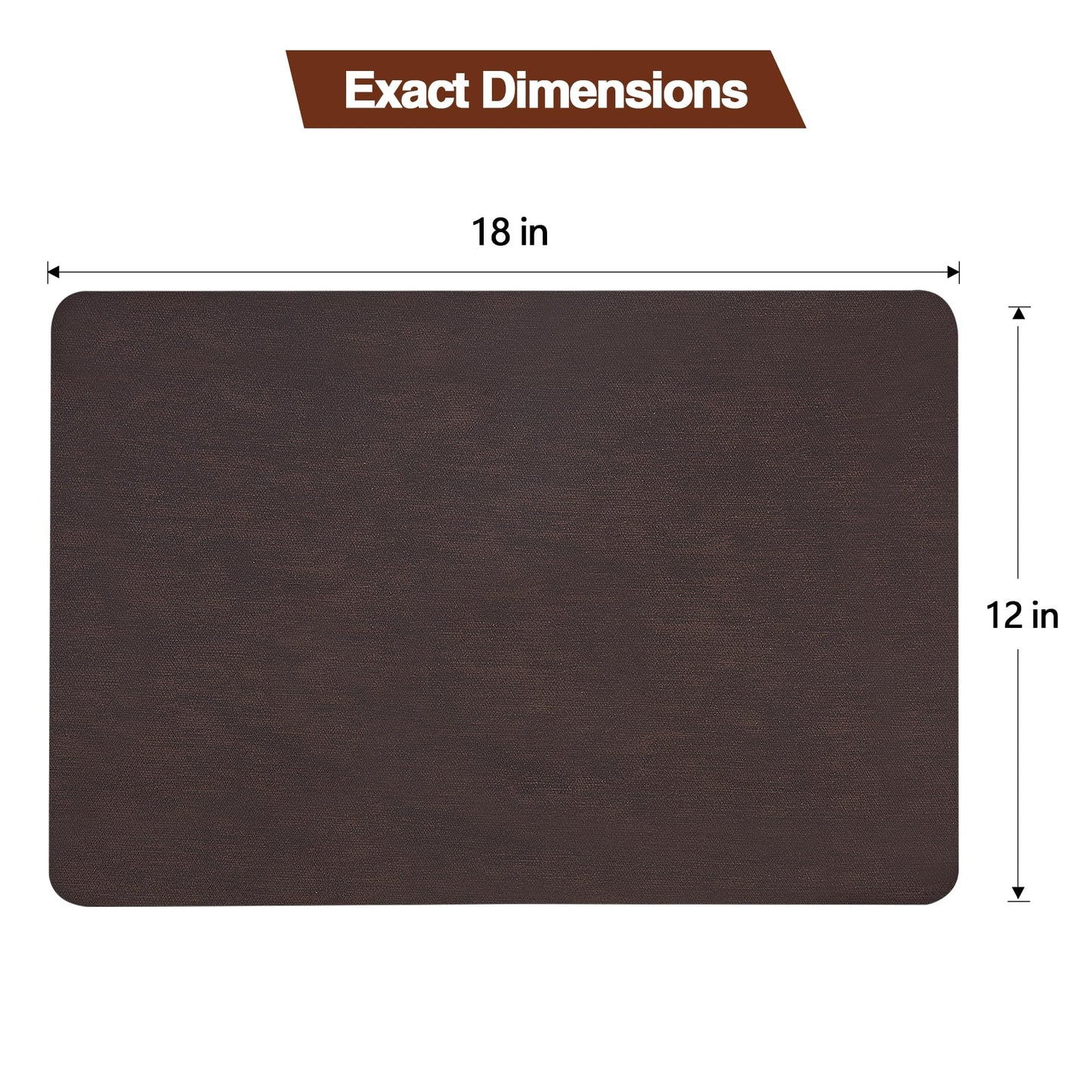 Leather Placemats Set - Waterproof & Heat Resistant