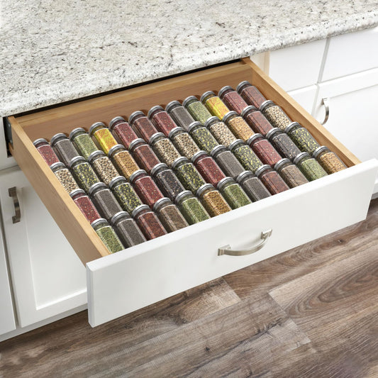 4-Tier Spice Drawer Organizer for Kitchen
