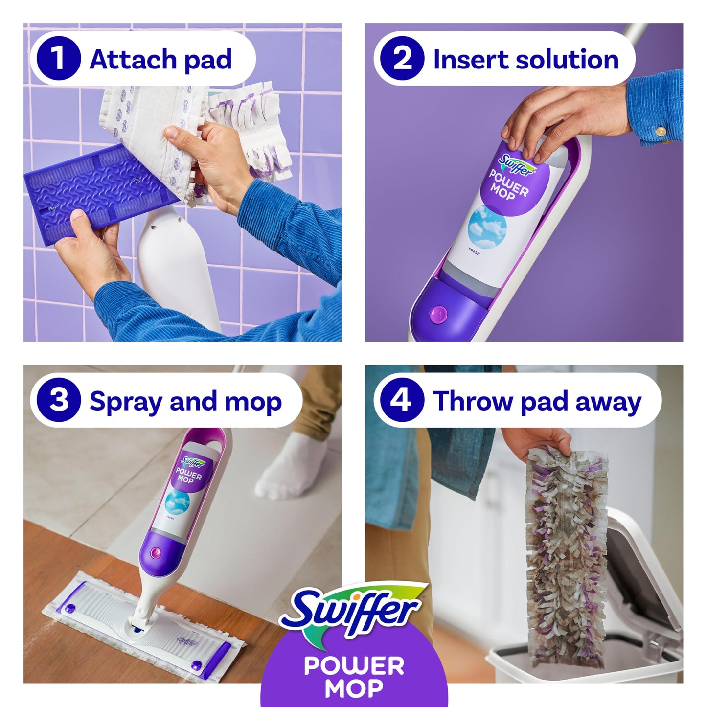 Swiffer PowerMop Multi-Surface Cleaning Kit